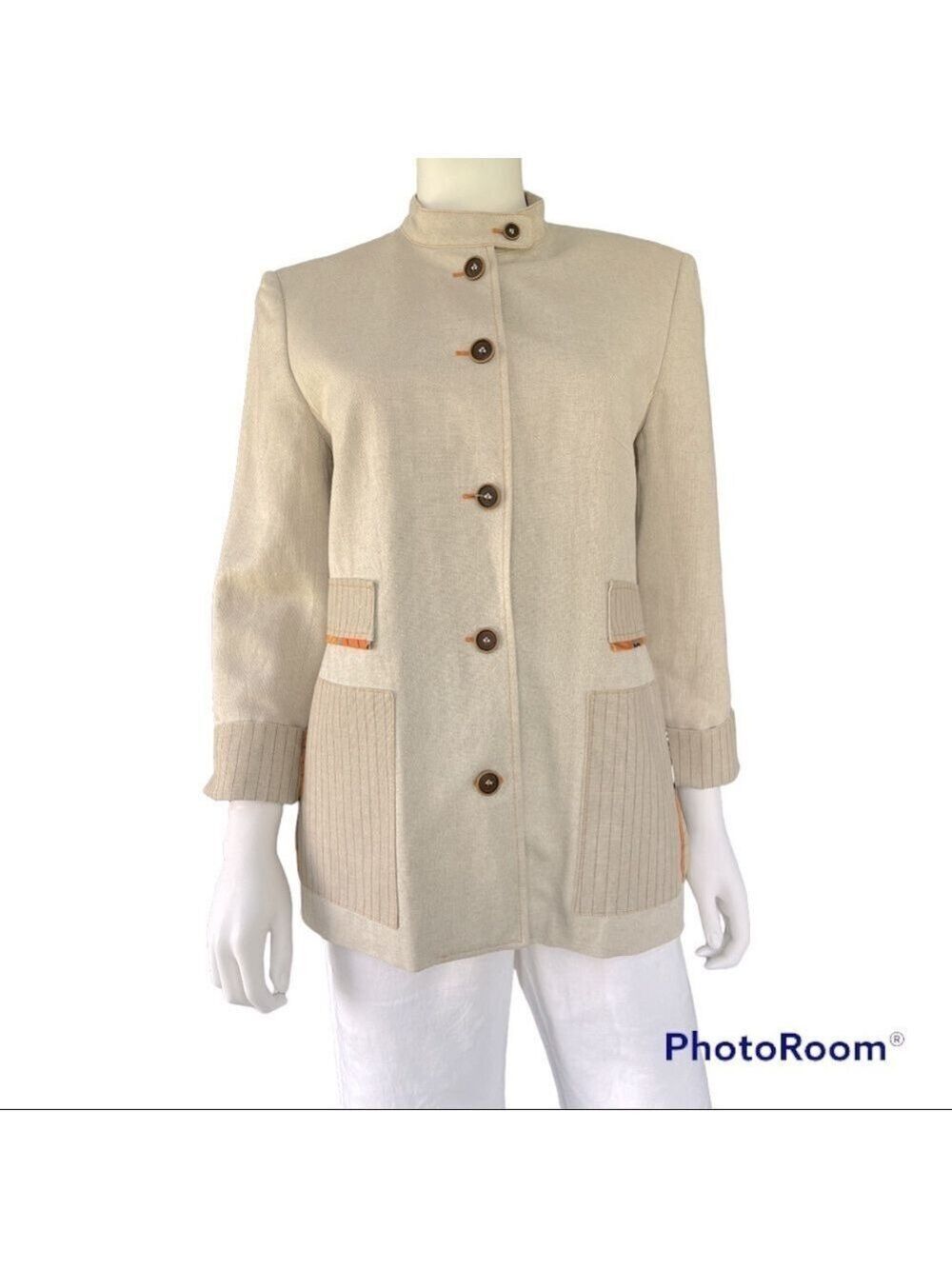 Harve Benard Linen Blend Blazer Size 4